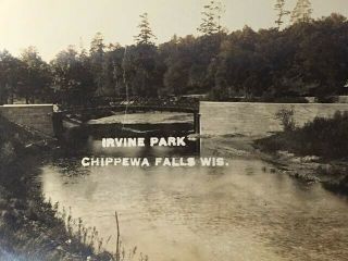 RPPC ' S (2) - Irvine Park,  Chippewa Falls WI 3