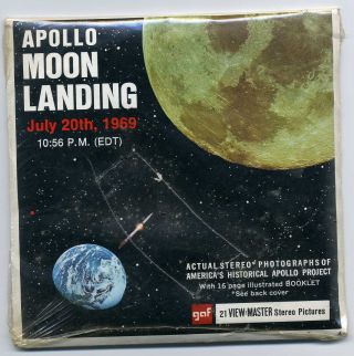 Apollo Moon Landing Viewmaster Reel B663 Gaf