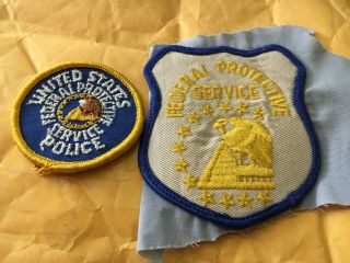 Very Old Possible 1st Issue F.  P.  S.  Police Patches Federal Police