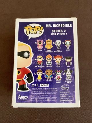 Funko Pop Mr Incredible 17 Disney Store Logo with POP Protector 3