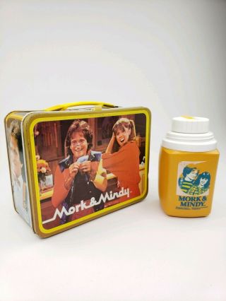1979 Vintage Mork And Mindy Lunch Box & Thermos Lunchbox