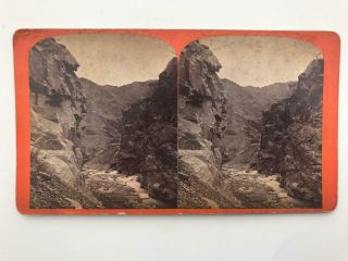 1870s Stereoview C R Savage Views Of Great West Devils Gate Weber Canon Utah