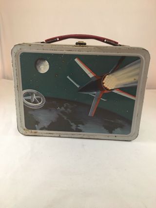 1958 Vintage Satellite Metal Lunch Box Space Exploration,  Thermos Brand Product