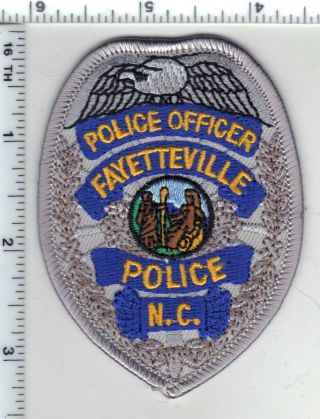 Fayetteville Police (north Carolina) Shirt/jacket Patch From The 1980 