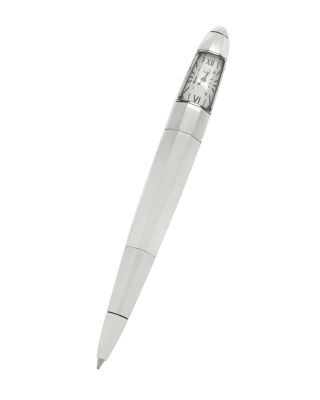 Limited Edition Dunhill Silver Faceted Torpedo Ballpoint Clock Pen Dl379znv2004q