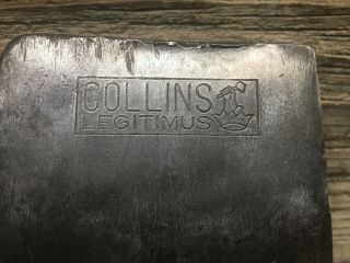 Vintage 4 lbs.  Collins Legitimus Embossed Single Bit Axe Head 2
