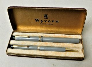 Wyvern 660 Vintage Fountain Pen & Mechanical Pencil Set Vintage