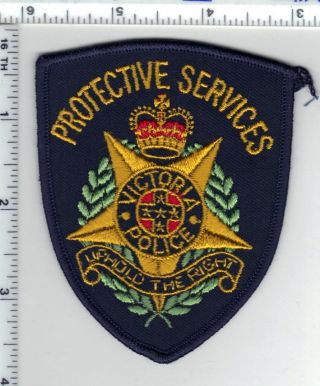Victoria Police (australia) Protective Services Shoulder Patch From The 1980 