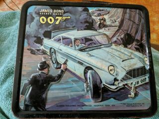 James Bond 007 Secret Agent Lunchbox,  1966 Aladdin Industries,  Glidrose/eon