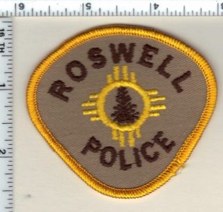 Roswell Police (mexico) Shoulder Patch From 1989
