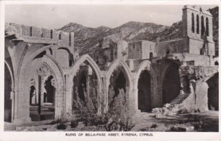 Cyprus Postcard Ruins Of Bellapais Abbey Zartarian