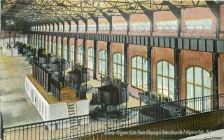 Buffalo C - 1910 Interior Niagara Falls Power Company York Postcard 5244