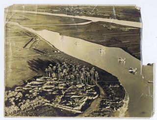 Raf Sea Planes At Basra Iraq - Vintage Air Ministry Photograph 1935