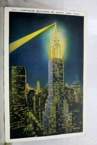 York Ny Nyc Chrysler Building Postcard Old Vintage Card View Standard Post