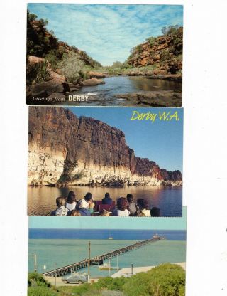 Australia Modern Postcards,  Derby & Wyndham Wa  (6 Cards)