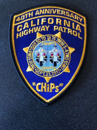 California Highway Patrol.  40th Anniversaty Chips