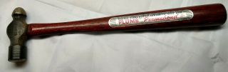 Vintage Plumb Ball Pein Hammer• 4 Ozs •plumb Permabond•