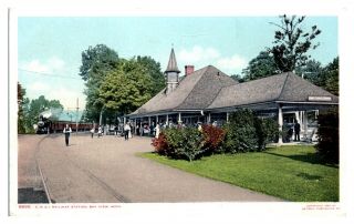 Grand Rapids & Indiana Railroad Station,  Bay View,  Mi Postcard 5o6