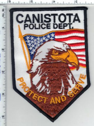 Canistota Police (south Dakota) Shoulder Patch From The 1980 