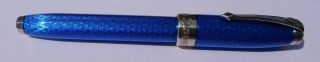 Conway Stewart Elegance TFW limited edition blue sterling fountain pen 2