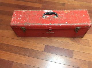 Vintage Craftsman Carpenters Tool Chest Box 30” Long W Tray