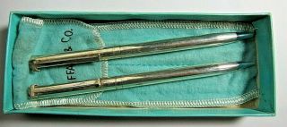 Authentic Tiffany & Co Company Sterling Silver Pen And Pencil Set