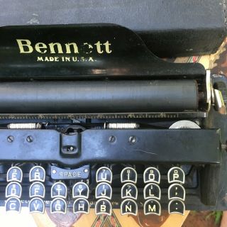 Bennett Portable Typewriter.  Stamped: PATENTED M ' CH 26 1901. 4