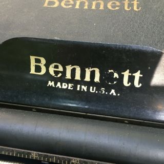 Bennett Portable Typewriter.  Stamped: PATENTED M ' CH 26 1901. 5