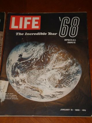 2 Life Magazines on the 1969 Moon Landing until Xmas 4