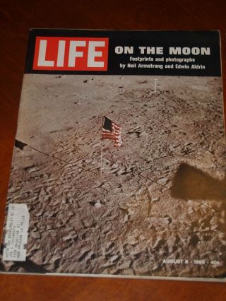 2 Life Magazines on the 1969 Moon Landing until Xmas 5