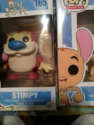 Funko Pop Animation 164 & 165 Ren and Stimpy See Photos 5