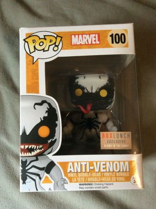 Funko Pop Marvel Anti Venom Gitd Box Lunch Exclusive