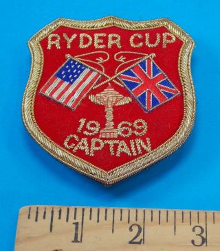 Ryder Cup 1969 Captain Patch Rhett Stidham Estate