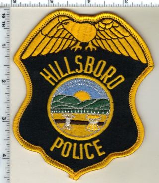 Hillsboro Police (ohio) Shoulder Patch From 1991
