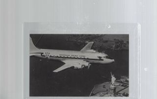 Sas Scandinavian Airlines Issued Dc - 4 Over Statue Of Liberty York Postcard