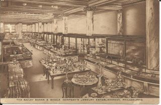 Old Philadelphia Pa Interior Of Bailey Banks & Biddle Company 