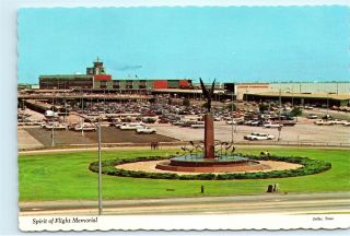 Spirit Of Flight Memorial Dallas Love Field Airport Dallas Tx 4x6 Postcard E06