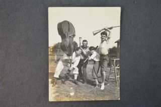 Vintage Photo Hillbilly Boys & Guns Stand Up Bass Guitar Blue Grass Music 960025