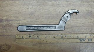 Vintage Armstrong 34 - 357 Adjustable 1 - 1/4 " - 3 " Pin Spanner,  1/8 " Pin,