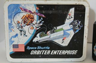 Vintage Space Shuttle Enterprise Metal Lunch Box with Thermos 3