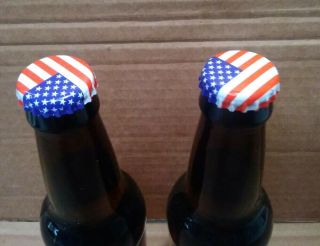 Very RARE Set of 2 Donald Trump Beer Bottles.  (FULL) Trump Casinos 7