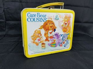 1985 Metal Lunch Box Care Bear Cousins American Greetings Corp Vintage Collector
