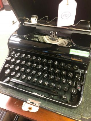 Olympia Elite Typewriter With Case.