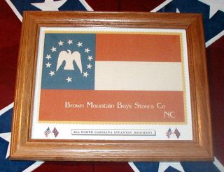 American Civil War Flag,  Stars And Bars Flag.  2nd North Carolina,  Stokes County
