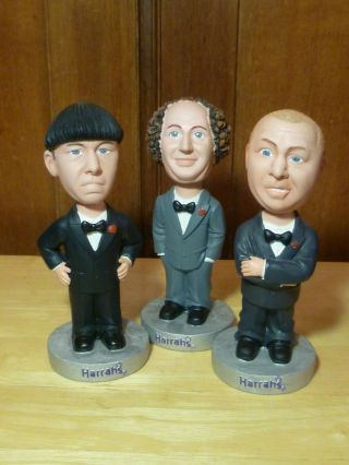 Three Stooges Bobbleheads Harrah 