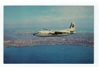 West Coast F - 27 Airline Issue Postcard 2