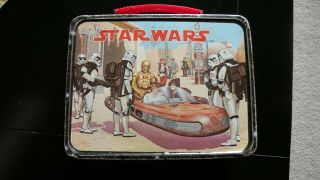 True Vintage Star Wars Metal Lunch Box 1977 (no Thermos) King - Seeley Thermos Co.