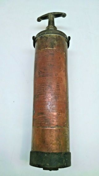 Antique Brass General Quick Aid Fire Guard Fire Extinguisher With Mount Bracket