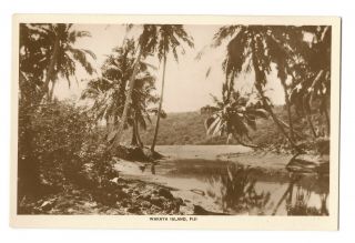Wakaya Island,  Fiji,  1930 Photo Postcard