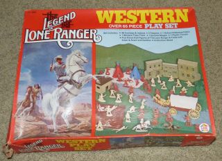 The Legend Of The Lone Ranger Western Play Set 1980 H - G Industries No.  894